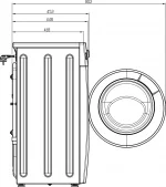 Узкая стиральная машина Атлант СМА 60У1218-T-00 автоматическая, загрузка до 6 кг, отжим 1200 об/мин, инверторный двигатель, класс A+++, 12 программ — изображение 11